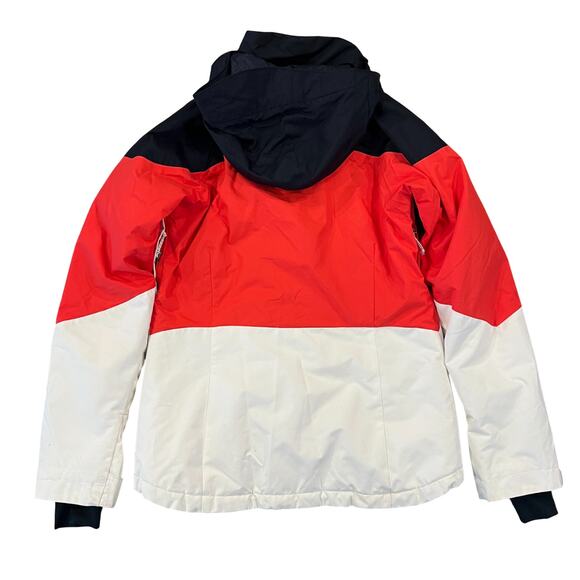 Columbia Women's White/Red/Navy Hooded Ski/Snowboard Jacket - SIZE S - Picture 2 of 9